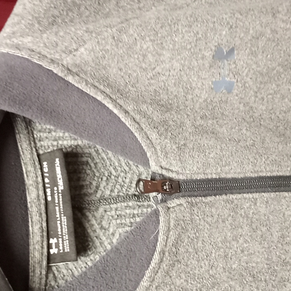 Womens Grey Small Under Armour Loose zip up jacket